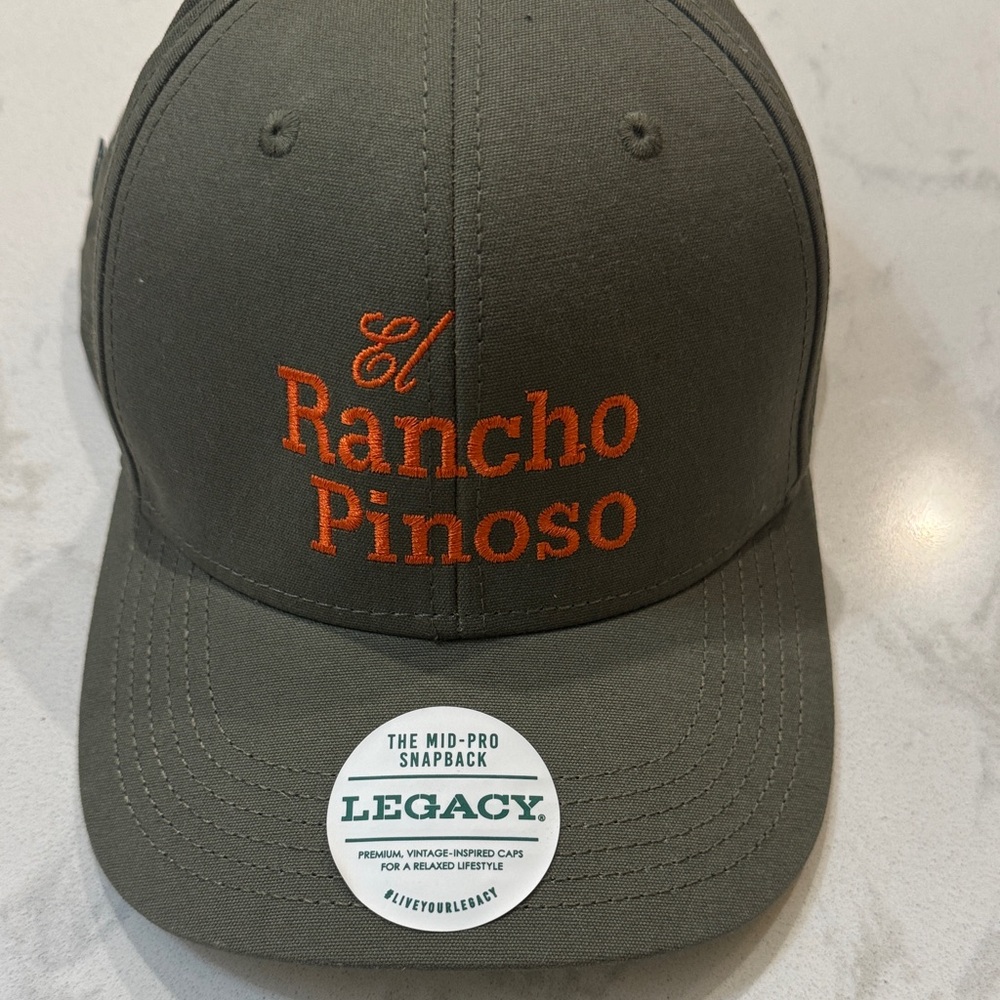 Legacy Olive Cap with Orange Stitching